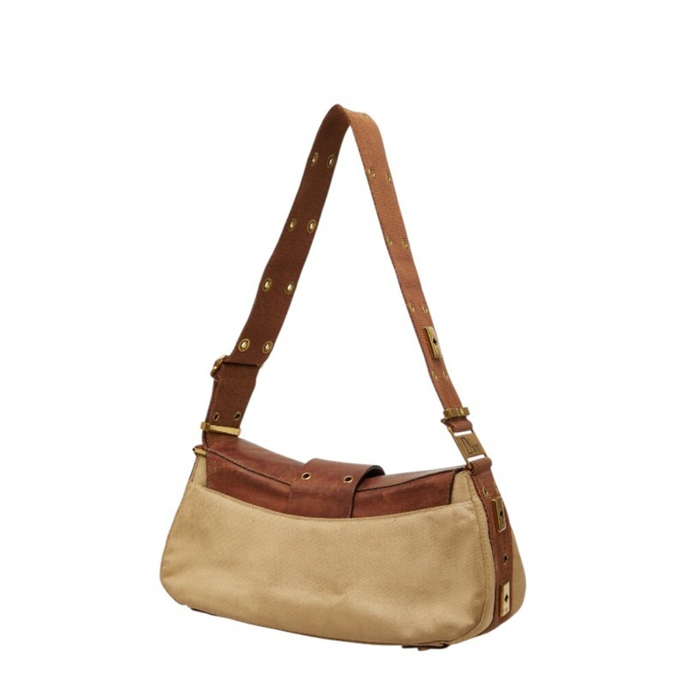 CHRISTIAN DIOR Brown Leather Shoulder Bag - Picture 2 of 13